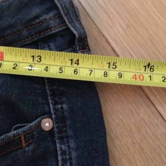 ZARA z1975 Mid Rise Denim Medium Wash Distressed Skinny Blue Jeans - Size 6 - Picture 11 of 11